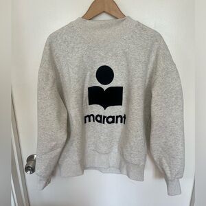 ISABEL MARANT sweatshirt 
Black Moby Sweatshirt - 23ec Ecru